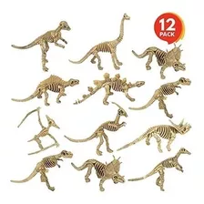 Pack 12 Juguetes De Esqueleto De Dinosaurio