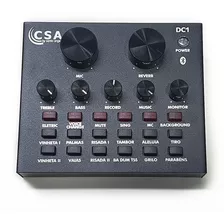 Interface De Áudio Usb Santo Angelo Dc-1 Csa C/efeitos Cor Preto 5v