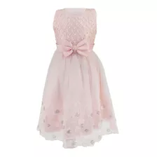 Vestido Para Niña De Fiesta Con Moño De Comunión