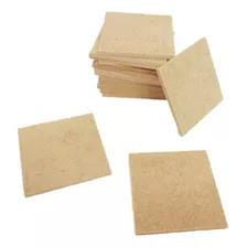 Kit 1300 Plaquinhas 5x5 Cm Em Mdf Cru