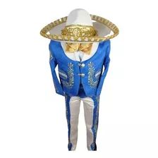 Traje Charro Bordado De Lujo, Camisa, Sombrero ,moño Bordado