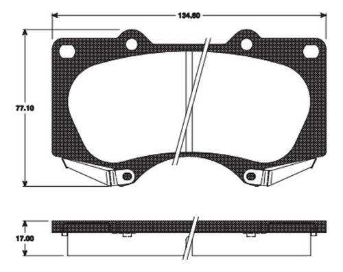 Balatas Delanteras Toyota Truck Tundra 00-06 Trw Cermica Foto 2