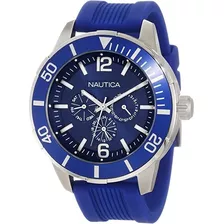 Relógio Pulso Masculino Nautica Azul Sport N14624g Novo