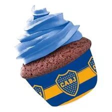 Pirotin Para Cupcakes Otero Boca Juniors Pack X 25 Un