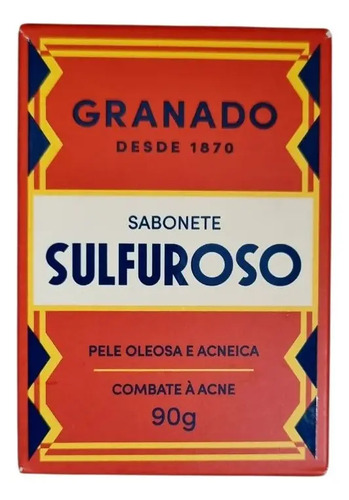 Sabonete Granado 90g Enxofre 10% Sulfuroso Pele Oleosa E Acneica Combate A Acne