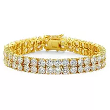 Brazalete De 2 Filas Aaa Estilo Tenis Bling De La Marca Jina