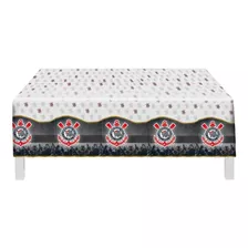 Toalha De Mesa Para Festa Tema Corinthians Licenciada Cor Estampada