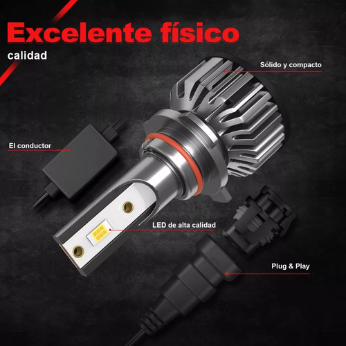 9005 9006 Faro Led Hi/lo Beam + H11 Antiniebla Foto 6