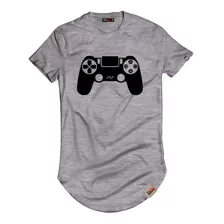 Camiseta Camisa Controle Ps 4 Blusa Gamer Top Manga Curta 