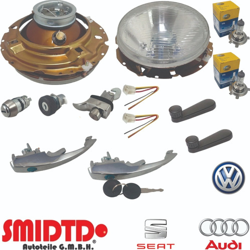 Kit Manijas Puerta Chapas Faros Y Focos Vw Sedan 93-04 1.6 Foto 3