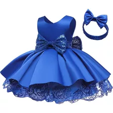 Lindo Vestido Elegante Princesa Azul Para Niñas Hasta 4 Años