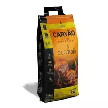 Carvão 8 Kg Churrasco Eucalipto Ecológico Lareira Briquete