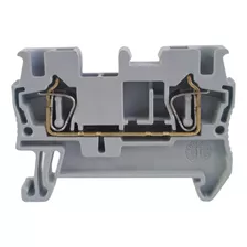 100 Conector Borne St 2,5mm Com Mola Yathon Cinza 