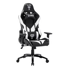 Cadeira Gamer Preto Com Branco Cl-cm081 - Clanm