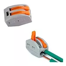 5x Conector Borne Para Emenda Rapida Para 2 Fios