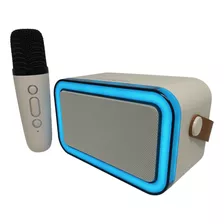 Caixa De Som Microfone De Karaokê Sem Fio Bluetooth Am16