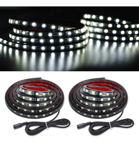 Kit 2 Luces Led Blanca Auto Camioneta Switch Impermeable P\u0026p Foto 7