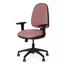 Cadeira De Escritório Marelli Active 705 Rose Com Estrutura Cor Rosê E Preto Material Do Estofamento Estofado