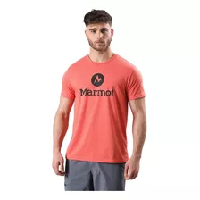 Polera Hombre Marmot Circle Logo Tee Coral