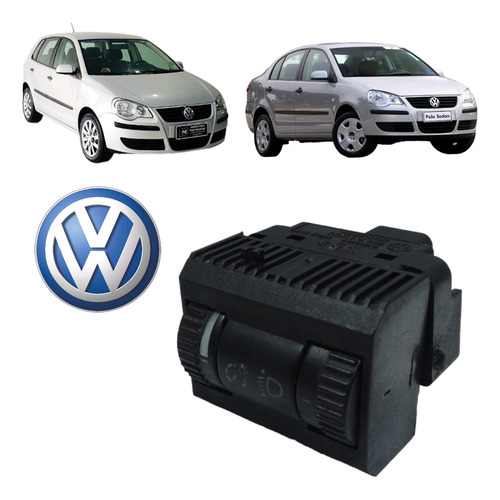 Reostato Painel Farol Vw Polo Hatch Sedan 2002 2003 A 2010