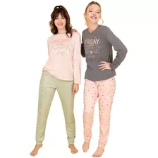 Pijama Manga Larga Invierno So Best Day So Pink 11665