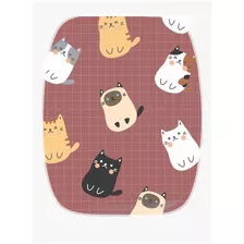 Mousepad Gatinhos Com Apoio De Pulso Ergonômico 