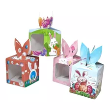 Pack 12 Cajas De Envases Para Caramelos De Pascua Ventana