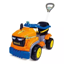 Carrinho De Passeio Ou Pedal Tractor Agro Maral Laranja