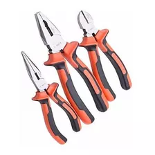 Edward Tools Harden 3 Piece Pliers Set - Professional Grade 