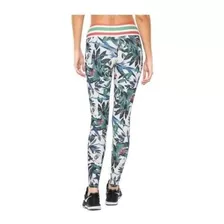 Calça Legging Print Lupo Floral - Off White