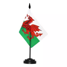 Bandera De Escritorio Anley , 30 Cm De Alto , Gales