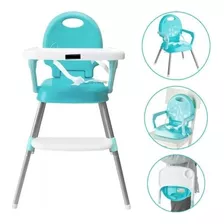 Silla De Comer Bebes 3 En 1 Multifuncional Color Azul 