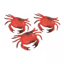 3 Decoraciones Crab De Plastico Duro Luau Party Decor Cla