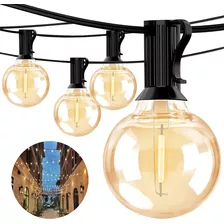 Led Guirnalda Luces 25+2 Focos De Exterior Vintage 15 Metros