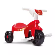 Triciclo Motoca Infantil Menino Bombeiro C/ Som - Samba Toys Cor Vermelho
