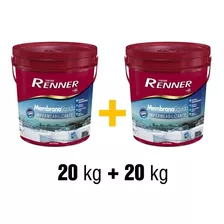 Membrana Liquida Renner 400% Elasticidad 20kg + 20kg Color Blanco