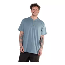 Polera Hombre Cuello Redondo Botones Molle Uv+pro Lenga®