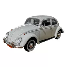 Miniatura Volkswagen Fusca 1961 Branco Metal 1:24
