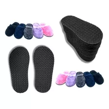 Kit 5 Solado Eva 6mm Pantufa Premium Chinelo Quarto Pelúcia