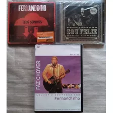 Dvd Fernandinho Faz Chover,cd Sou Feliz,teus Sonhos Lacrados