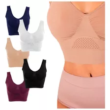 Bra Fresh Control Kit 5 Piezas En Colores + 1 Camiseta Free