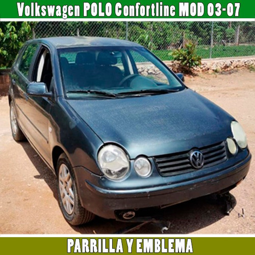 Parrilla Y Emblema Vw Polo 1.6 Mod 03-07 Foto 3