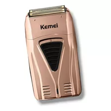 Afeitadora Shaver Inalambrica Recargable Usb Kemei Km-3384 Color Rosa Claro