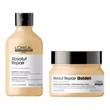 Kit Loreal Absolut Gold Quinoa Sh. 300ml + Mascara Ouro 250g