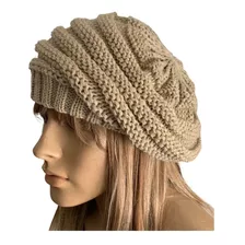 Boina Touca Gorro Feminina De Lã Canelada Inverno Quente