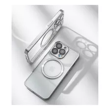 Carcasa Para iPhone Magsafe Clear Con Protector De Camaras