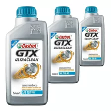 3 Óleo Castrol Semissintético 15w40 Gtx Ultraclean Fiat