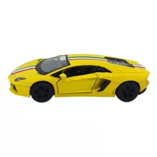 Miniatura Lamborghini Aventador 1:38 Kinsmart Abre Portas