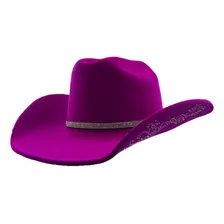 Chapéu Rosa Pink Country Americano Cowgirl Sertanejo 