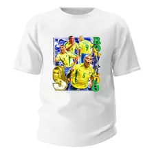 Camisa Basicas Ronaldo Fenômeno R9 Seleção Brasileira Idolo 